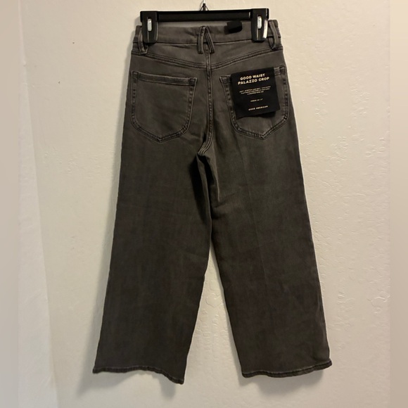 Good American Good Waist Crop Palazzo Jeans Size 12 - Picture 5 of 7